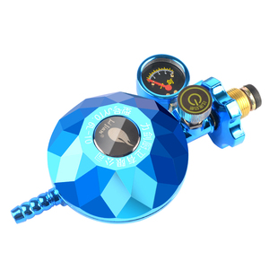 国标0.6家用燃气煤气灶配件防爆减压阀液化气罐钢瓶低压带表阀门