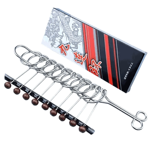 九连环益智玩具鲁班锁小学生比赛专用智力解环思维逻辑专注连环锁