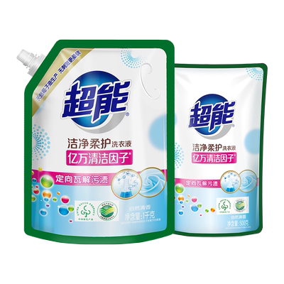 超能洁净柔护洗衣液多规格可选
