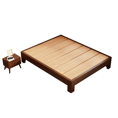 全实木榻榻米排骨架床架无床头可定制任意尺寸1m民宿无靠背床矮床