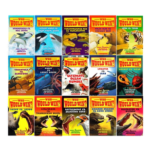 猜猜谁会赢学乐动物科普分级读物8册套装Scholastic Who Would Win英文原版动物科普系列儿童奇趣科普趣味百科 STEM科普绘本