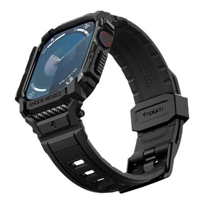Spigen 适用于苹果 Apple Watch11保护壳防摔智能运动手表Watch10表套42mm外壳46mm硅胶表带外壳一体软壳软壳