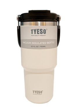 TYESO简约304不锈钢手提保温杯