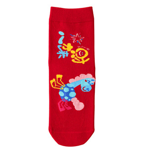 马年本命年红色中筒袜男女卡通图案新年袜子礼盒装2026年属马棉袜