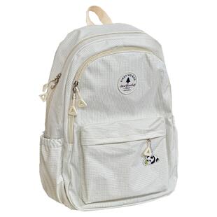 简约百搭书包女 日系ins初中生高中学生双肩包大容量校园休闲背包