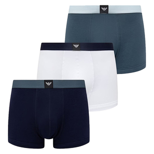 Armani/阿玛尼EA 男士鹰标3件装时尚四角内裤 EM002205 AF20673