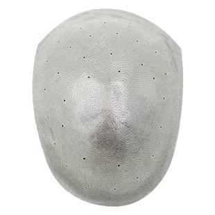 男士假发头顶补发片全真发生物头皮隐形无痕手织光头头顶日常短发