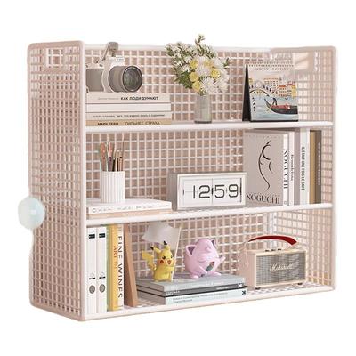 桌面置物架书桌办公室台面书架桌上小型多层简易书本书柜收纳架子