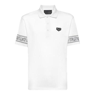 PHILIPP PLEIN 经典徽标男士休闲POLO衫短袖