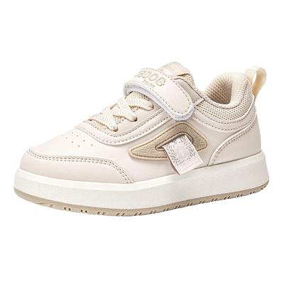 巴布豆男女童鞋子2025秋季新款时尚百搭运动男孩中大童板鞋小白鞋