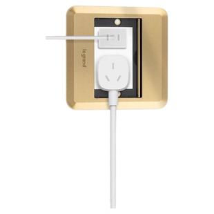 罗格朗官方旗舰店不锈钢地插地脚插插嵌入式隐形家用网络电话超薄