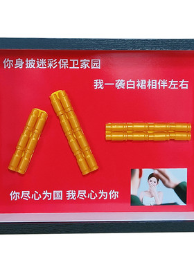 建军节仿真子弹八一相框送男朋友