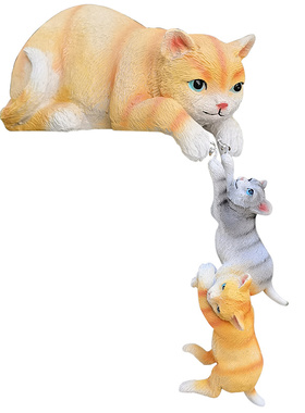 庭院小猫摆件户外花园阳台动物家居别墅民宿台阶花架花盆搭配饰品