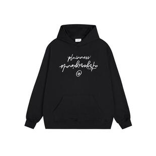 ATRY花体文字刺绣花连帽卫衣 国潮牌秋冬季美式复古情侣长袖帽衫