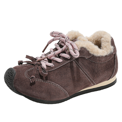 【现货秒发】加绒真皮运动鞋