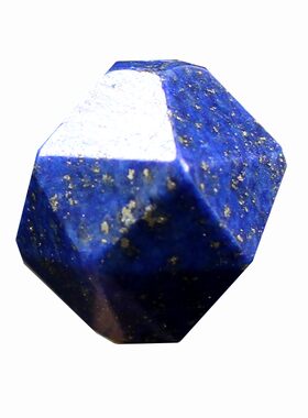 diy天然切面蓝色水晶手工散珠
