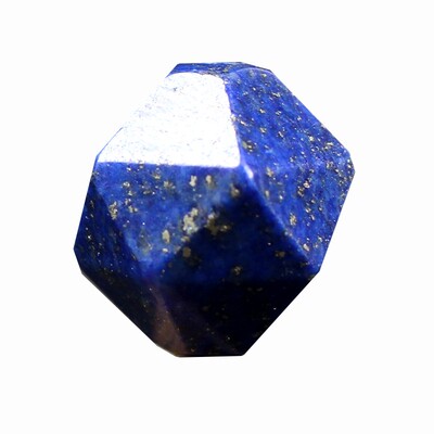 diy天然切面蓝色水晶手工散珠
