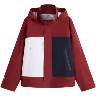 Tommy26春夏新款男装美式潮流休闲撞色可收纳帽立领宽松夹克外套