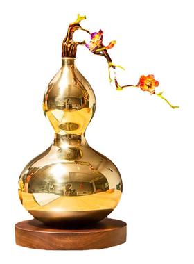 乔迁礼品玄关珐琅黎采全铜新中式