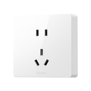 公牛15孔插座明装超薄墙壁扦座多孔位多功能插座大板明线超薄十孔