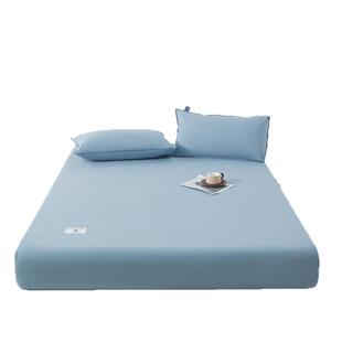 紫罗兰抗菌防螨五面防水床笠隔尿透气床罩防滑床单席梦思防尘罩