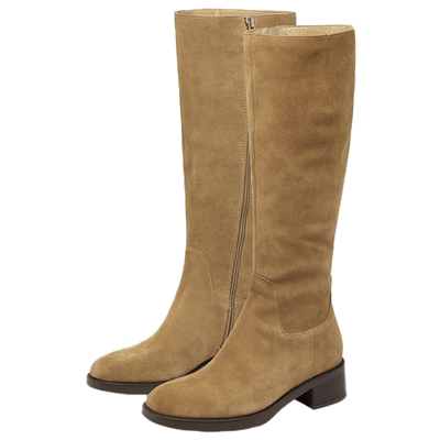 KISSCAT接吻猫[布达佩斯]棕色长筒美拉德高靴骑士靴西部牛仔靴女