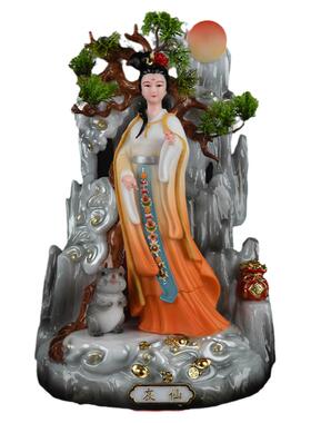 拜月灰家太爷灰家太奶真身招摆件