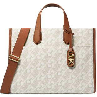 【正品保证】Michael Kors/MK Gigi品牌印花敞口托特包单肩斜挎包