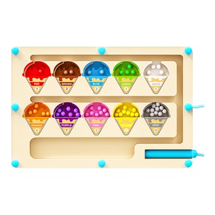 丹妮奇特迷宫玩具走珠专注力训练走迷宫磁力磁铁运笔滚珠幼儿童思