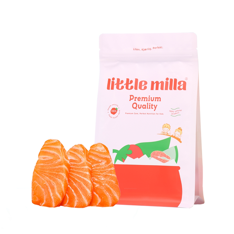 LITTLEMILLA法罗三文鱼婴儿大西洋鲑鱼特级鱼排中段切片宝宝辅食