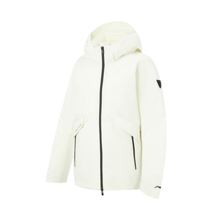 李宁火锅羽绒服丨女冬季官方新款保暖连帽鹅绒中长款户外运动外套