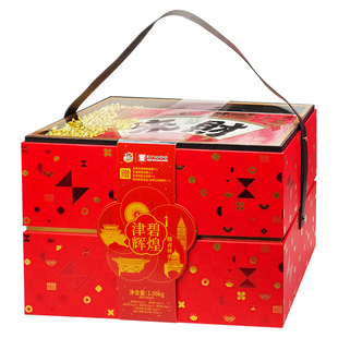 津味福轩天津麻花特产糕点栗羊羹伴手礼盒文创礼品来财摇钱大礼包