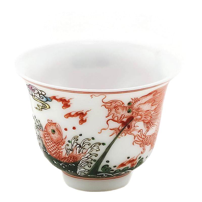 贵和祥手绘茶具粉彩青花陶瓷包邮
