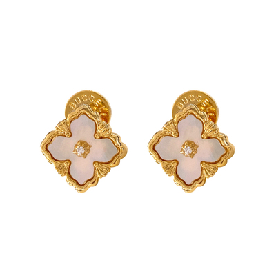 DSTYLEACC意大利法式四叶草耳钉