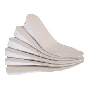 双面牛皮内增高男女鞋垫轻便隐形吸汗防臭防滑舒适1 2 3 4厘米