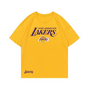 湖人詹姆斯太阳勇士队投篮训练服美式篮球热身运动纯棉短袖T恤男