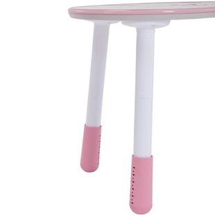 nanx儿童花生桌增高腿方桌升降学习阅读桌粉绿蓝红米色可调节桌腿