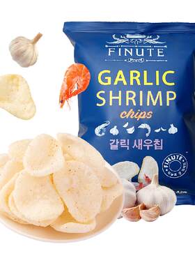 韩国Finute趣莱福蒜味虾片82g
