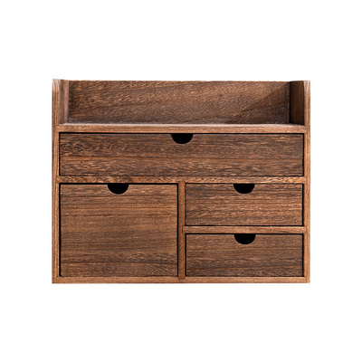 实木茶叶杂物整理盒抽屉茶架桌面