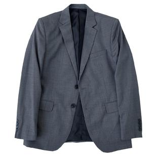KIESSU Gray Suit定制修身商务通勤正装男西装套装新郎高级灰西服