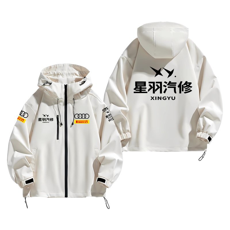连帽秋冬新款宽松防风冲锋衣