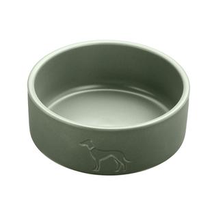 德国hunter狗狗Osby陶瓷碗+圆形碗垫 猫咪宠物黑色食盆饭盆水碗