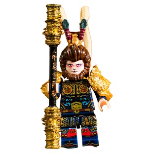 黑神话孙悟空钟馗小人仔齐天大圣大闹天宫天命人第三方积木人手办