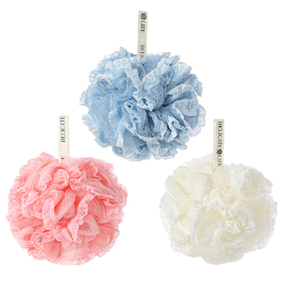 蕾丝花语沐浴球高档不散加大号浴花球超柔起泡洗浴洗澡球女士专用