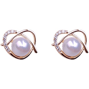 珍珠妾之意水滴耳环女2024年新款潮精致小巧银针耳钉耳饰小众质感