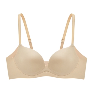 曼妮芬无钢圈文胸小胸聚拢显大无痕内衣光面女性感胸罩软支撑
