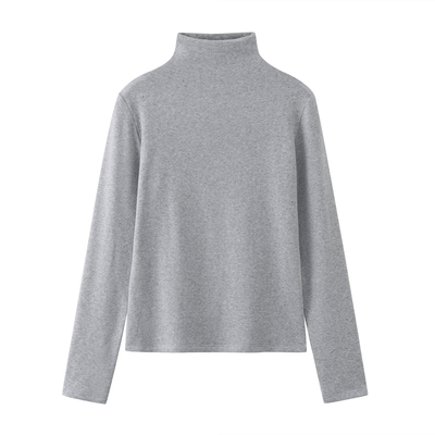 大码长袖宽松加绒德绒女打底衫