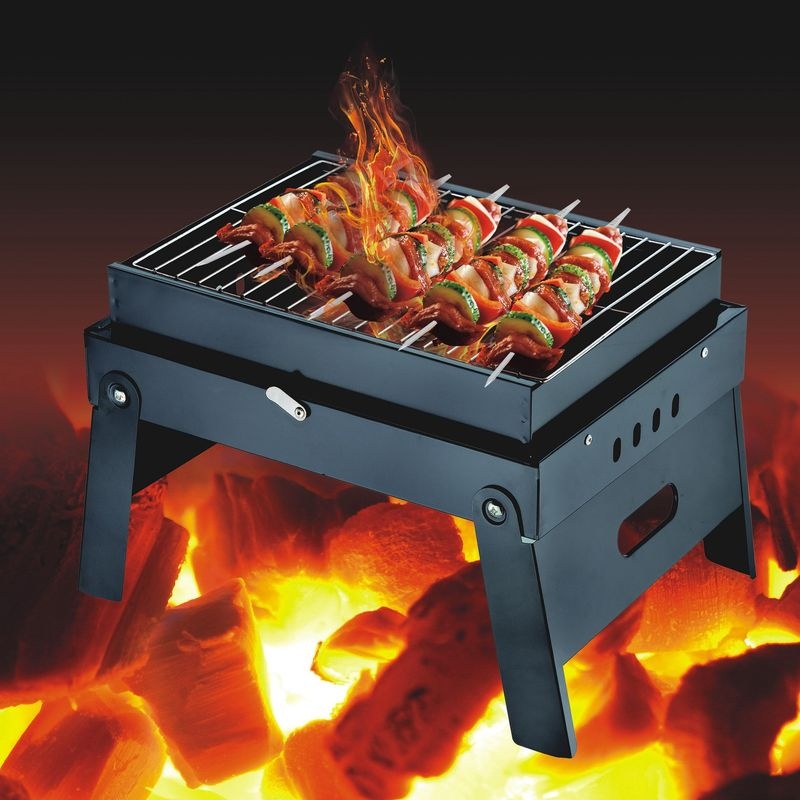 新款直销一次性烧烤炉不锈钢户外无烟烤炉bbq烤架户外野营烧烤用