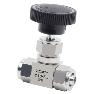 304不锈钢快拧针型阀调节阀微调阀流量控制阀PU软气四氟硅橡胶管