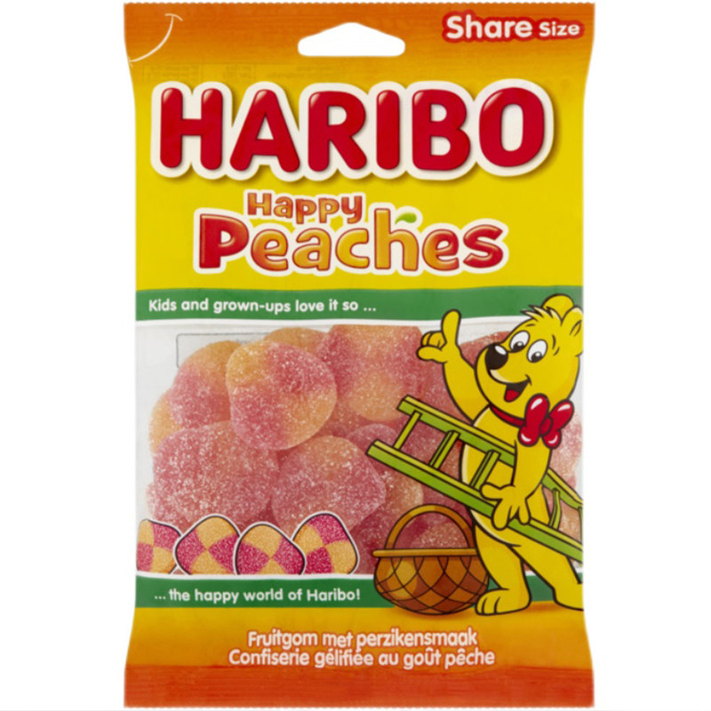 荷兰haribo哈瑞宝桃子软糖蜜桃